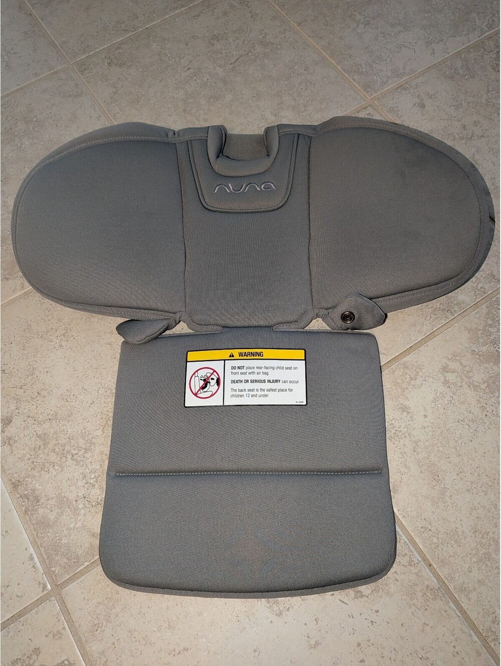 Nuna RAVA Gray Back and Head Support Cushion